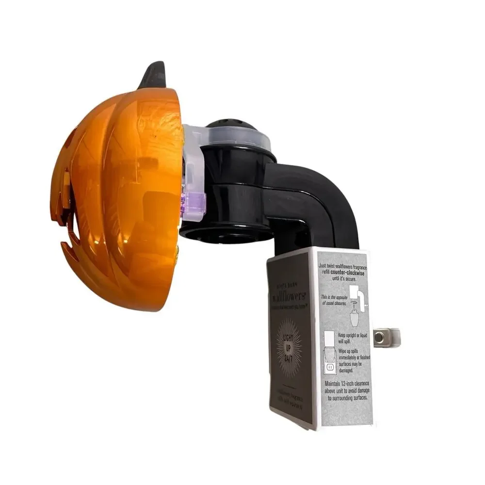 Bath and Body Works Halloween Jack O Lantern 24/7 Nightlight and Wallflower New